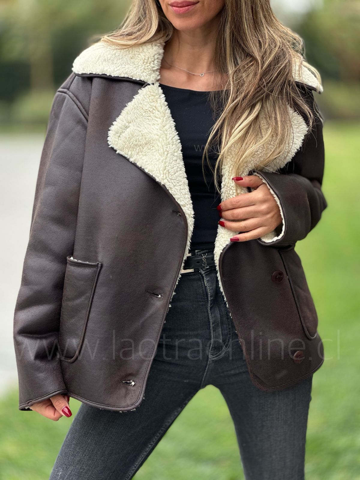 Chaqueta Polonia choco