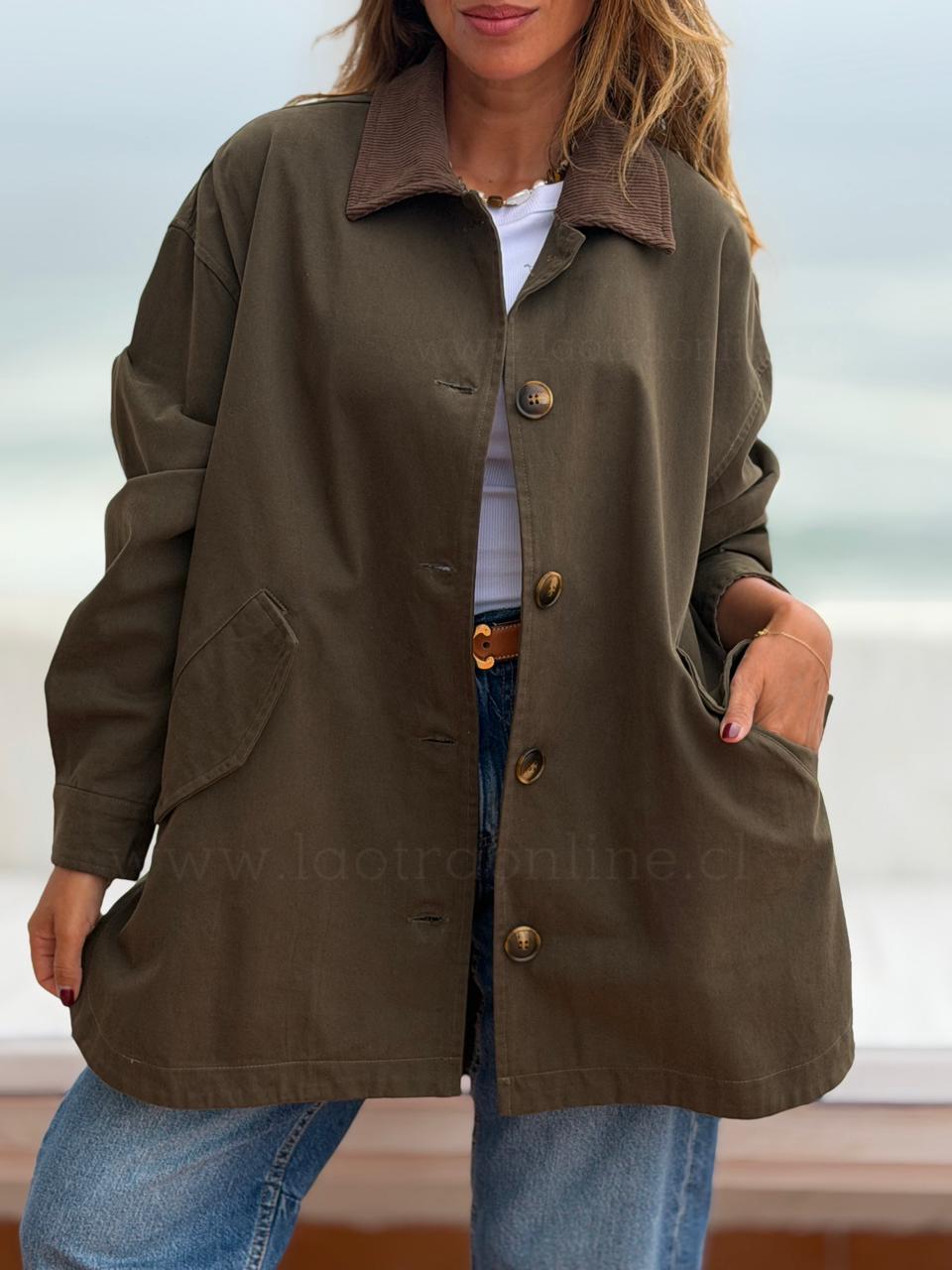 Chaqueta Oporto olivo
