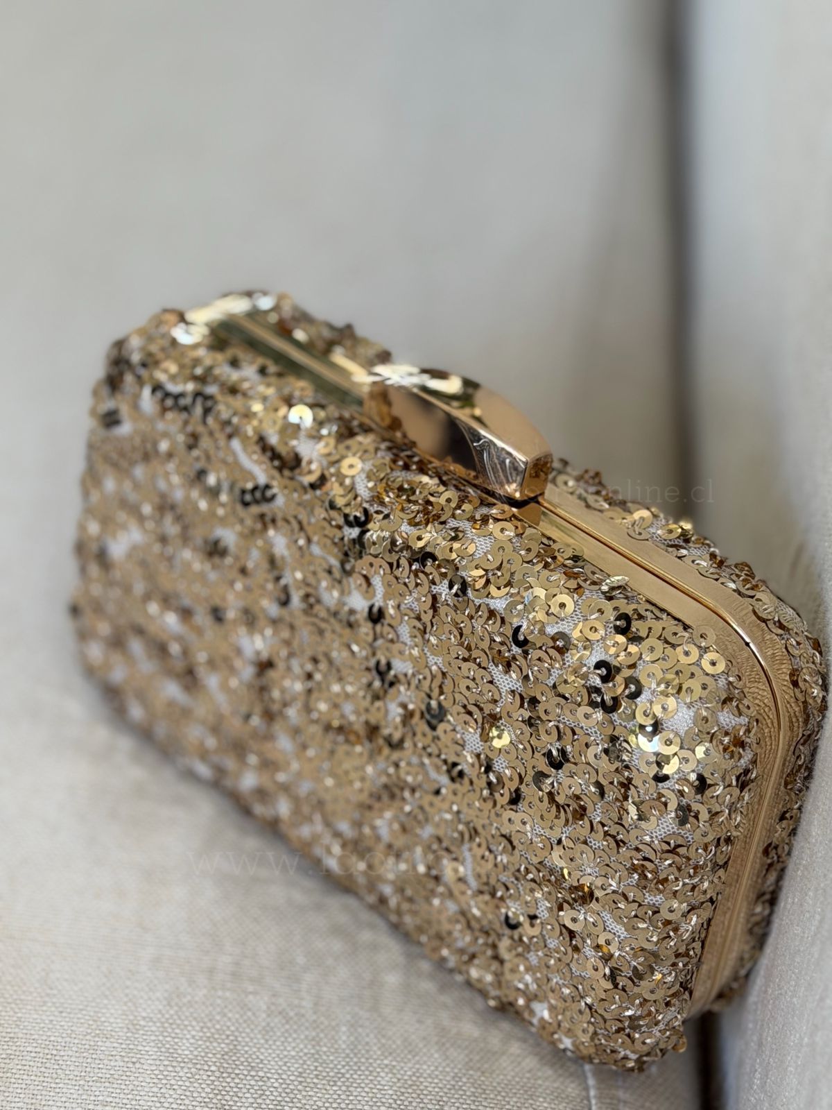 Cartera Lentejuelas dorada