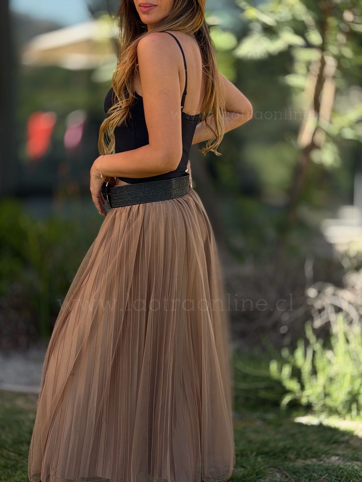 Falda New parisina choco