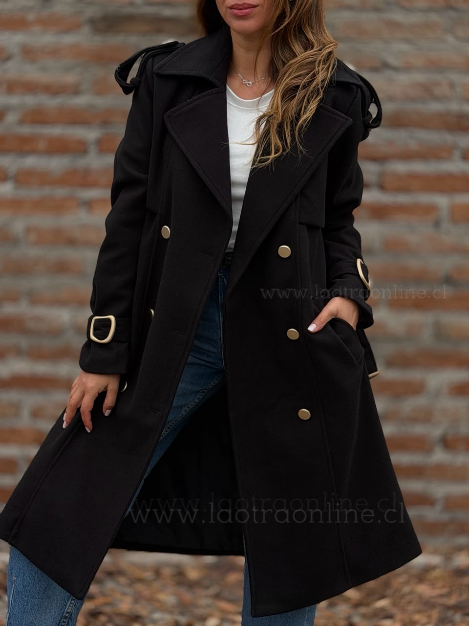 Abrigo New Reina negro