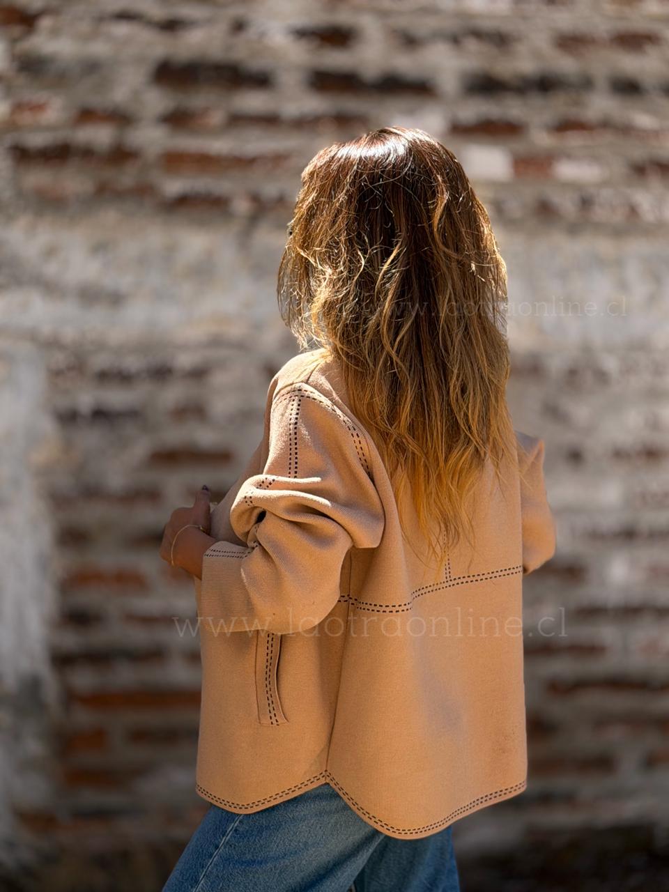 Abrigo Windsor camel