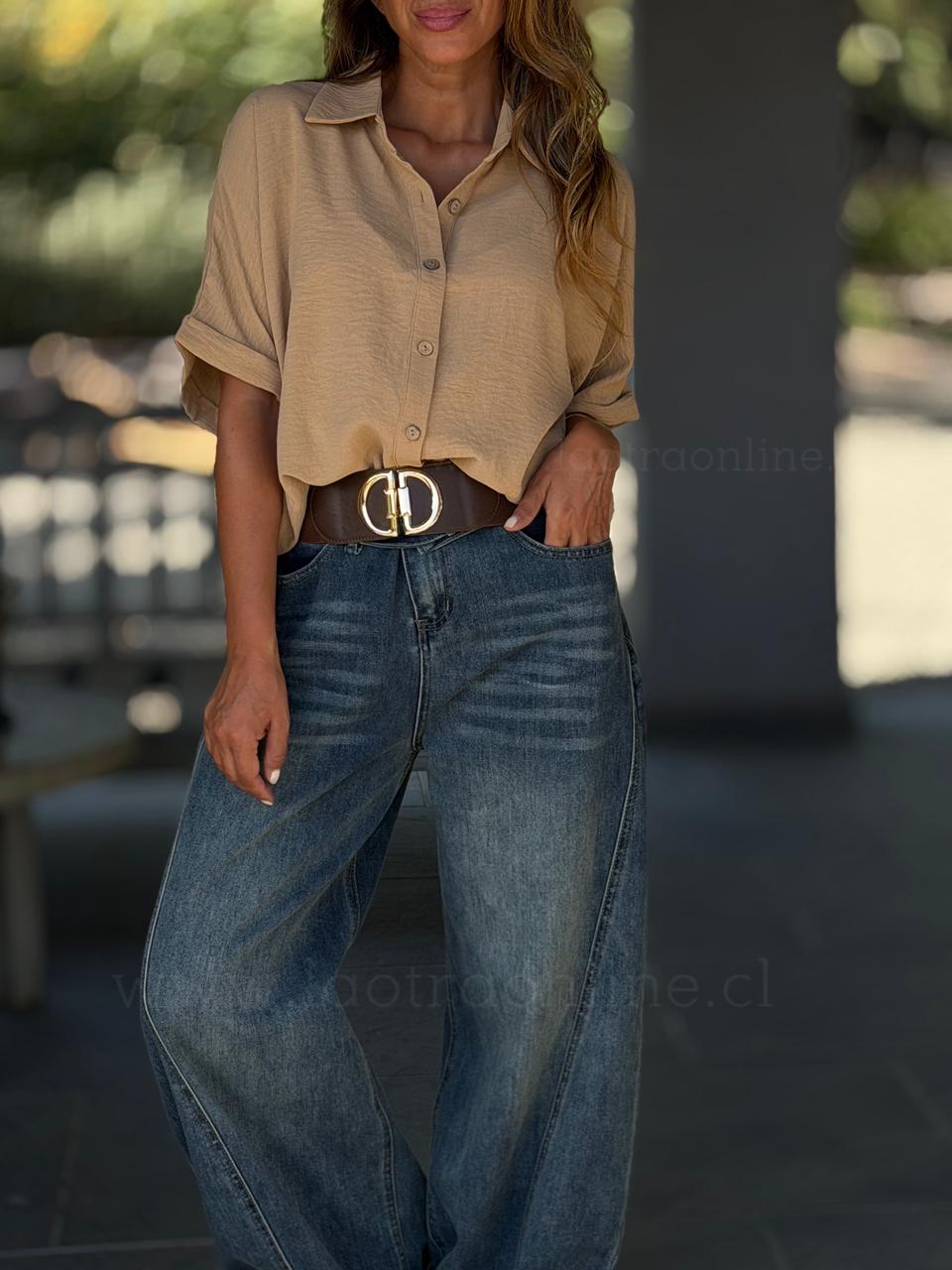 Blusa Ámsterdam camel