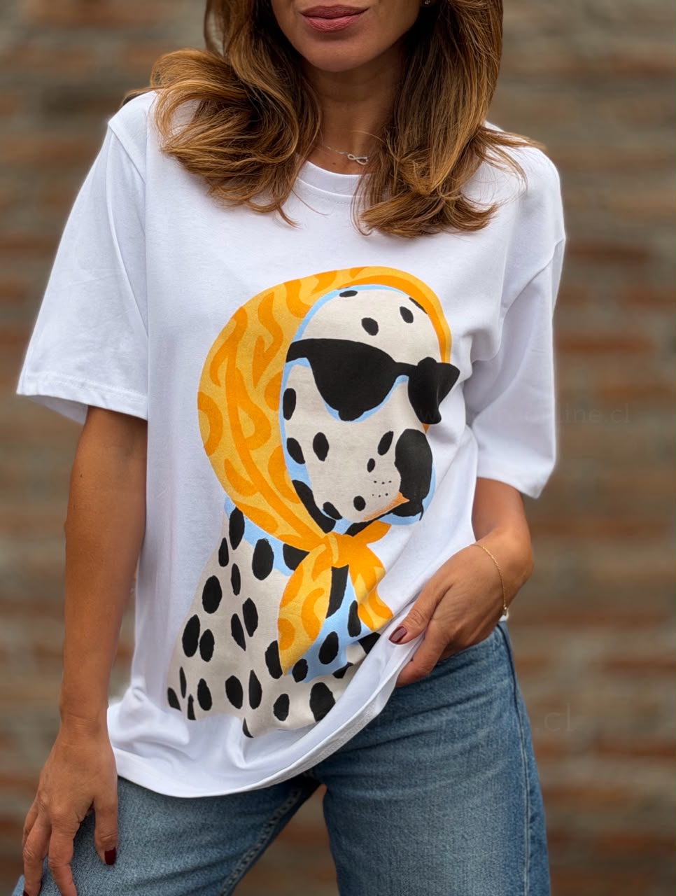 Polera cool mandarina