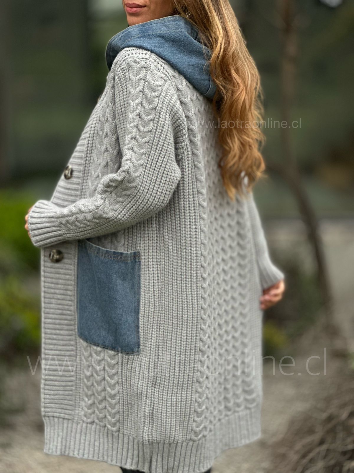 Chalecón/Abrigo Ancud gris