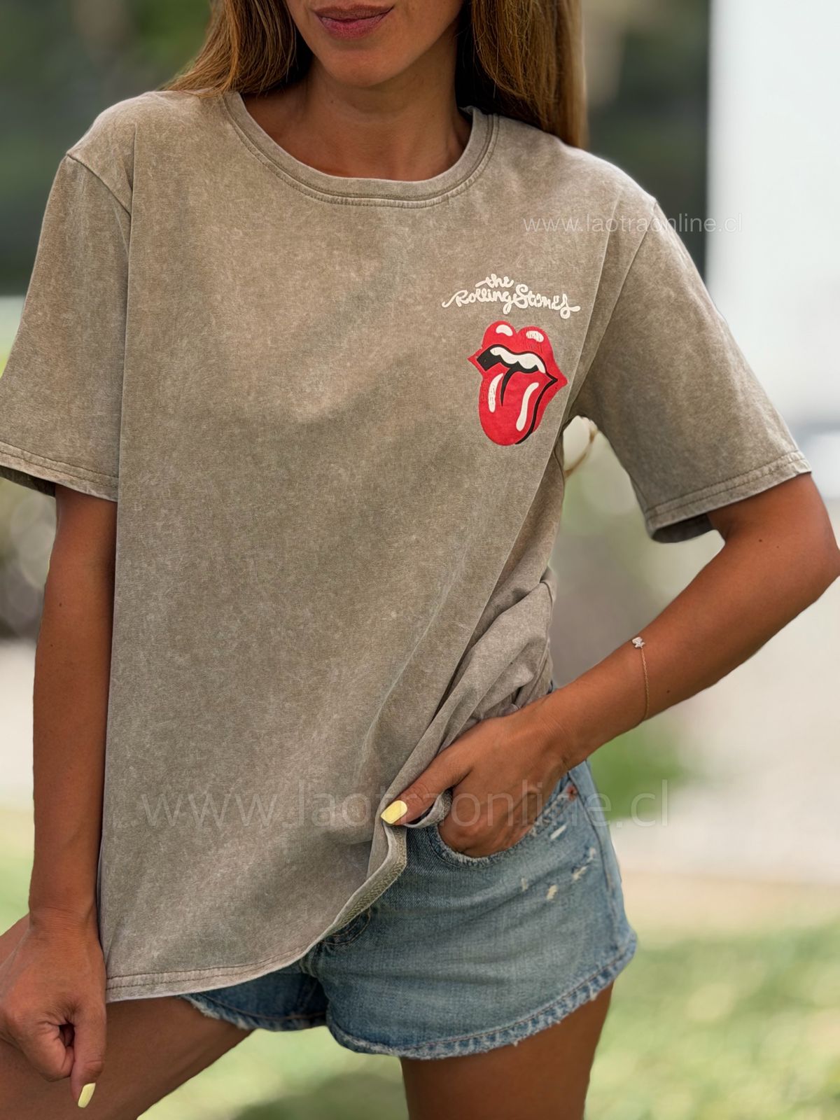 Polera Rolling taupe