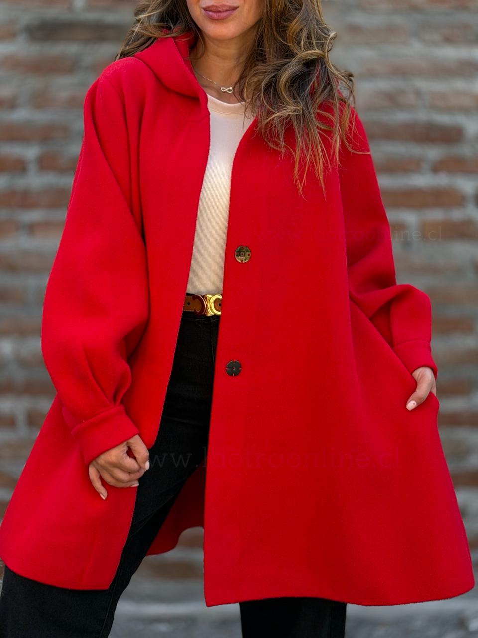Abrigo Impactante rojo