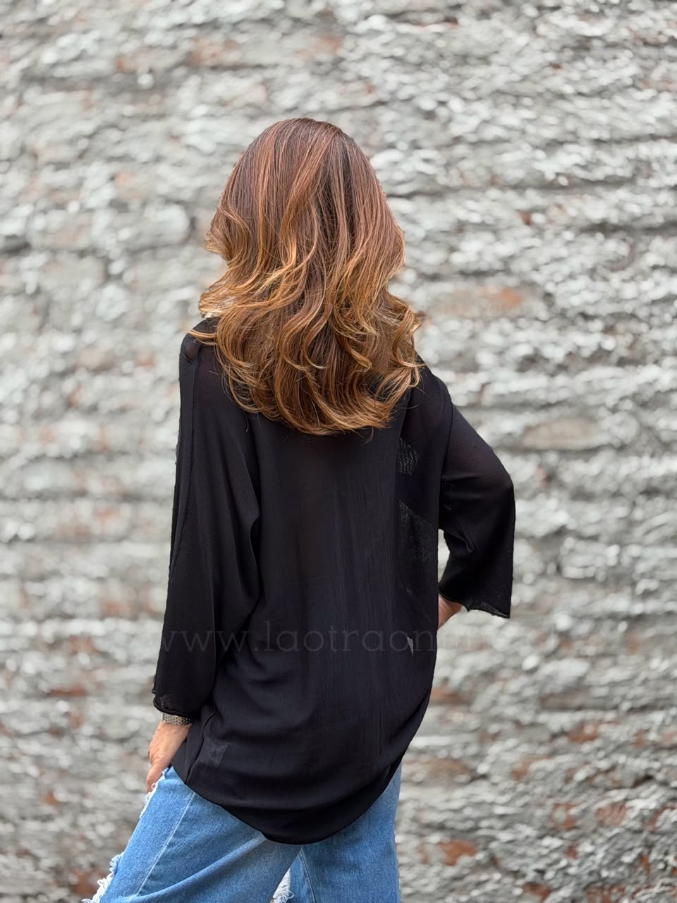Sweater hilo finito negro
