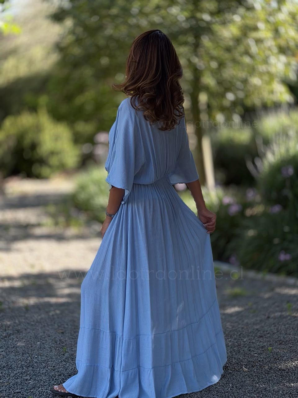 Vestido Islandia celeste