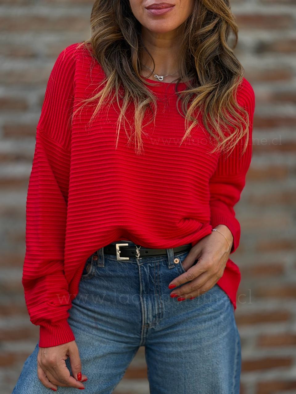 Sweater Siena rojo