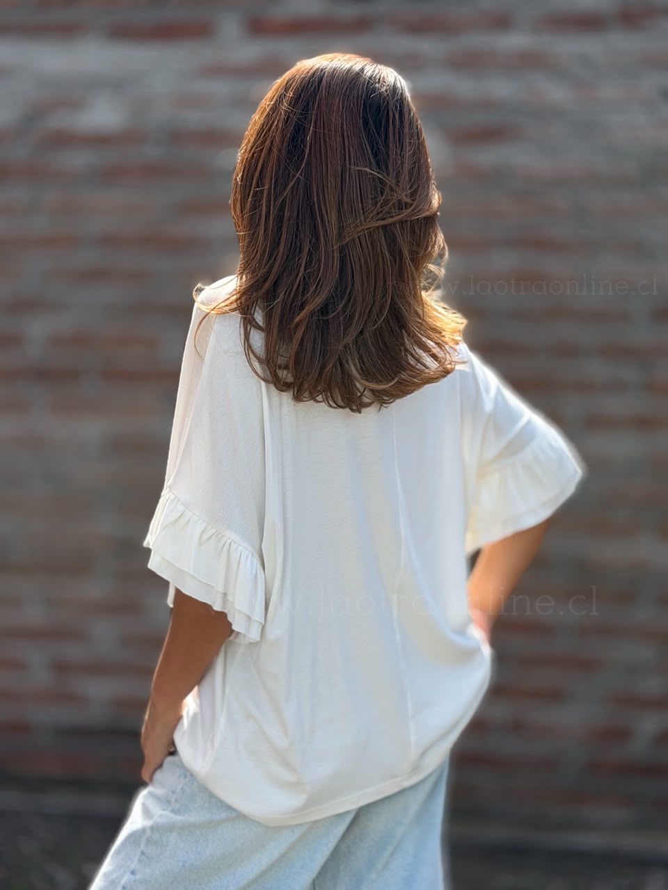 Polera Barcelona blanco