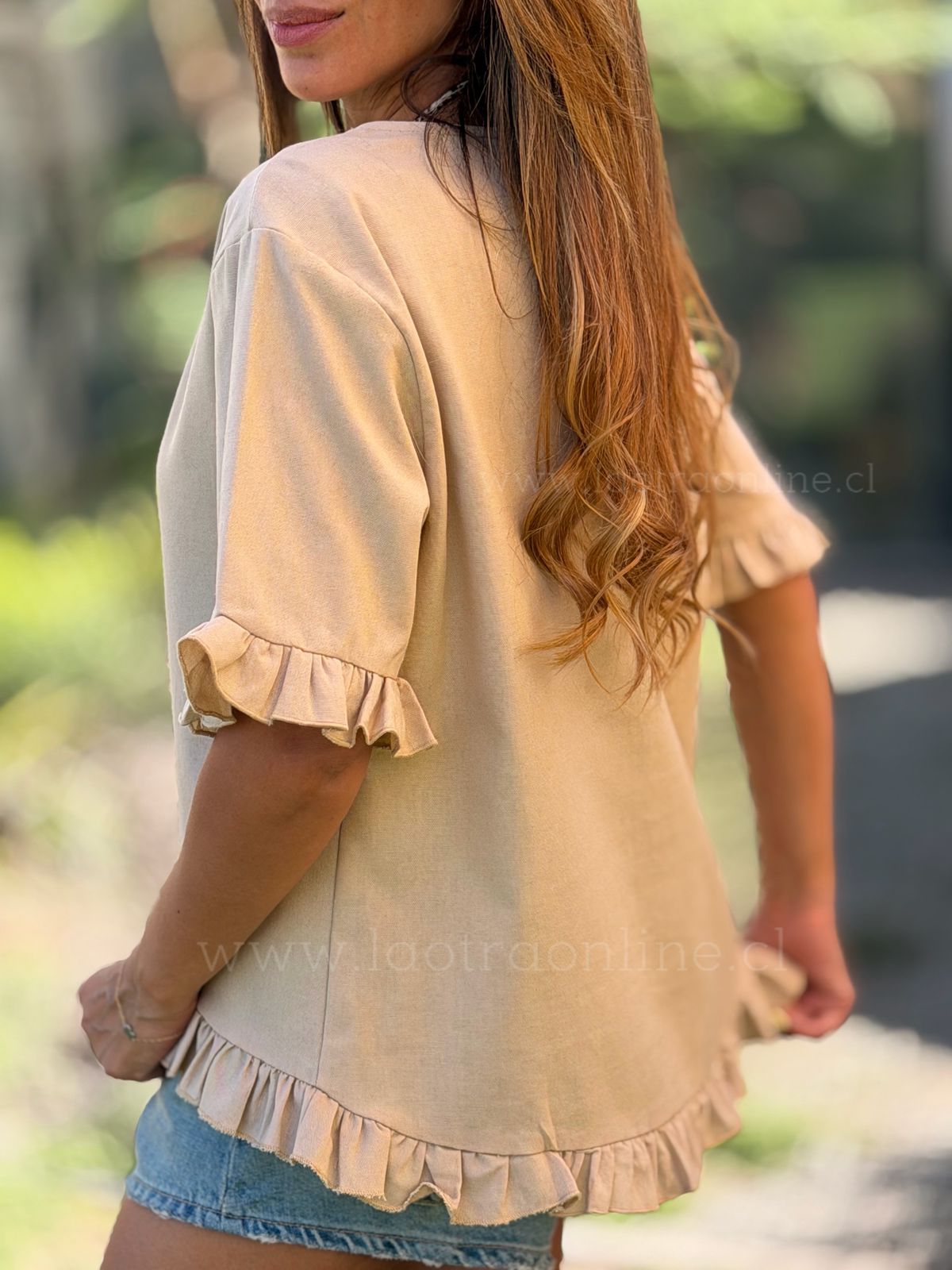 Blusón Copacabana camel