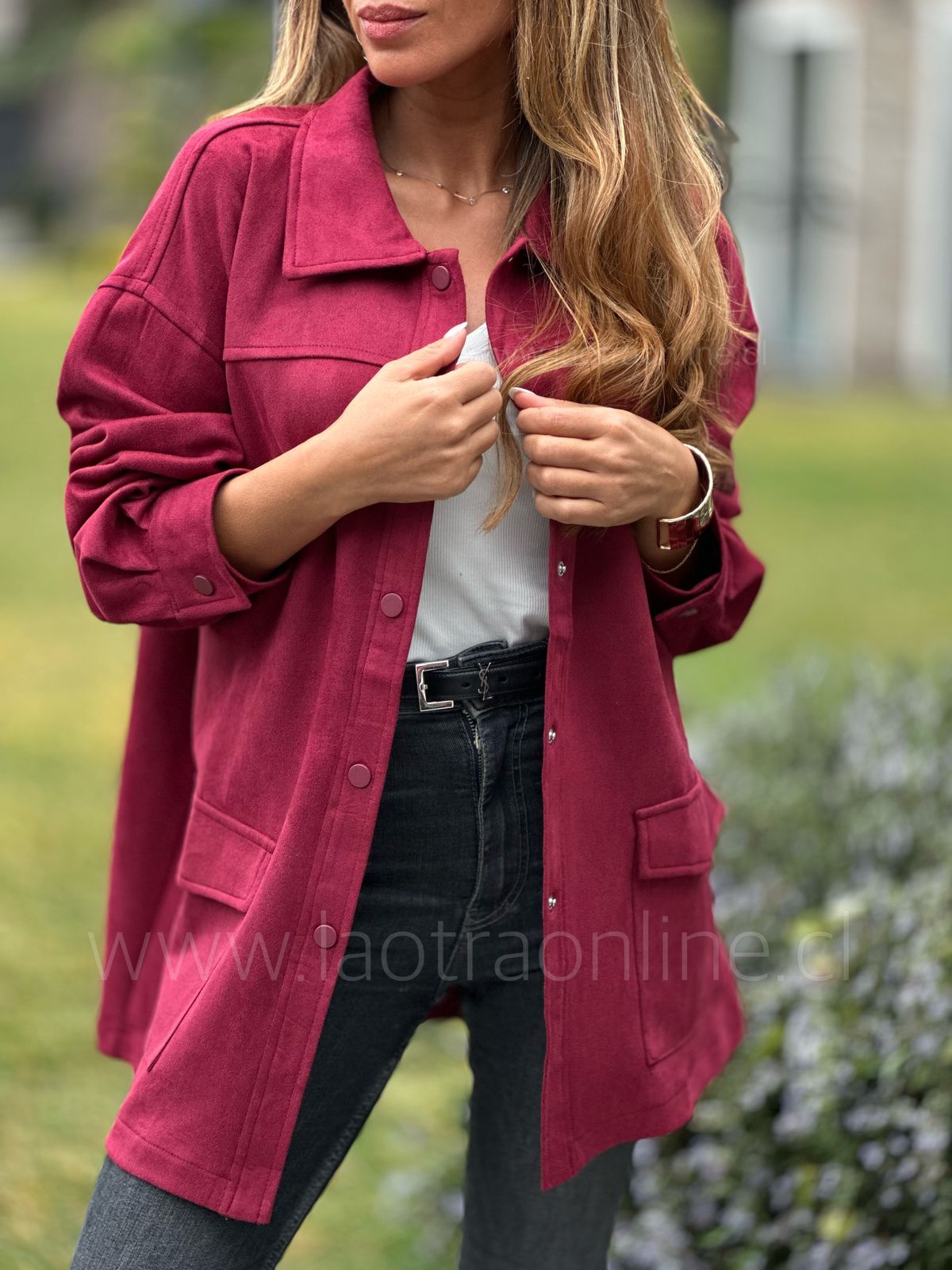 Sobrecamisa La plata Cherry