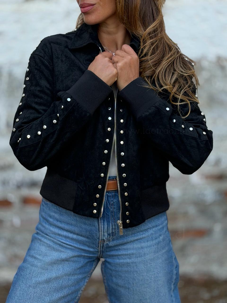 Chaqueta Tachas negro