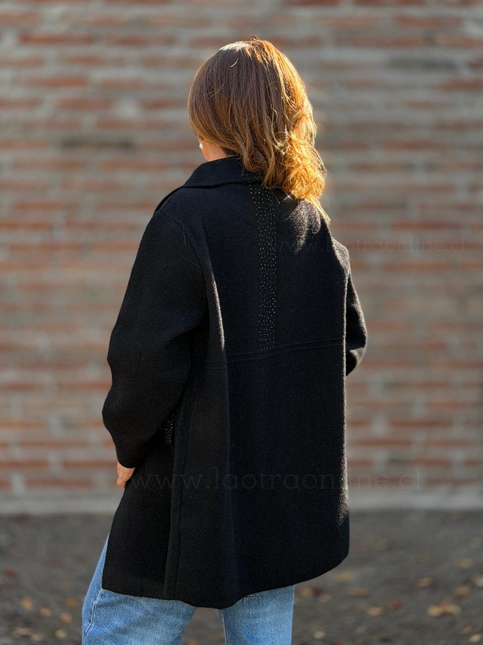Abrigo/Montgomery Glamour negro