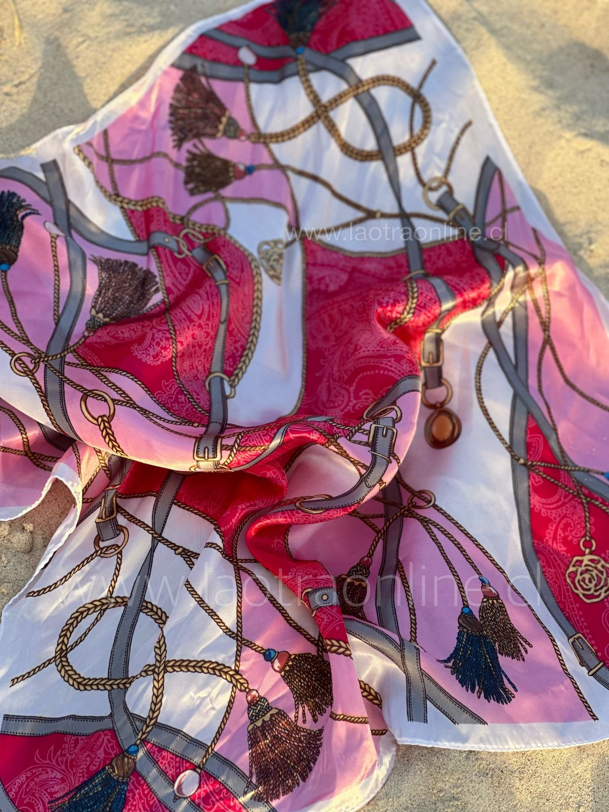 Pañuelo Trópico rosa