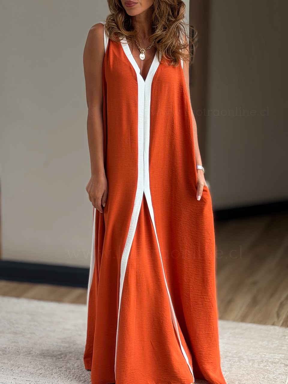 Vestido Sunset teja