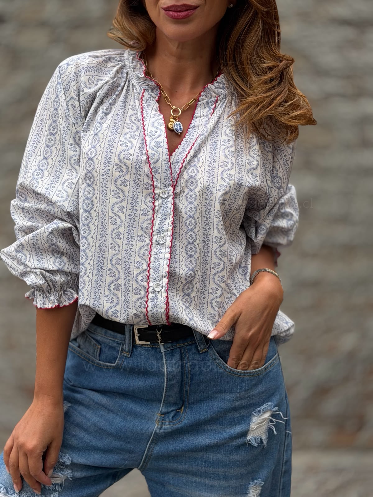 Blusa Sicilia azul