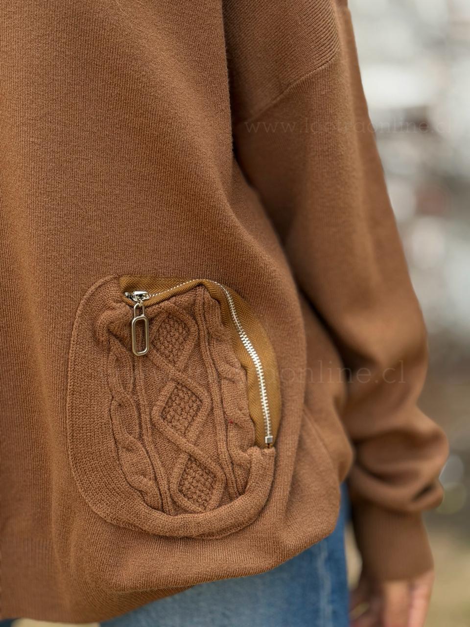 Sweater Bolsillo toffe