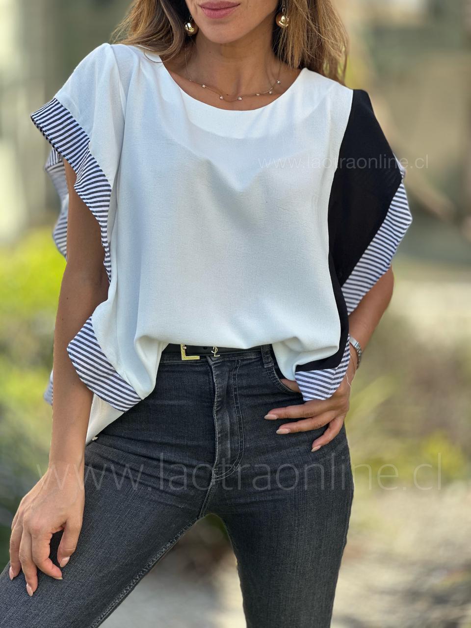 Polera Marinera blanco