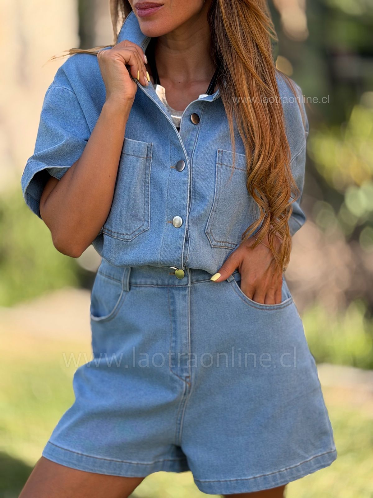 Enterito Mezclilla celeste