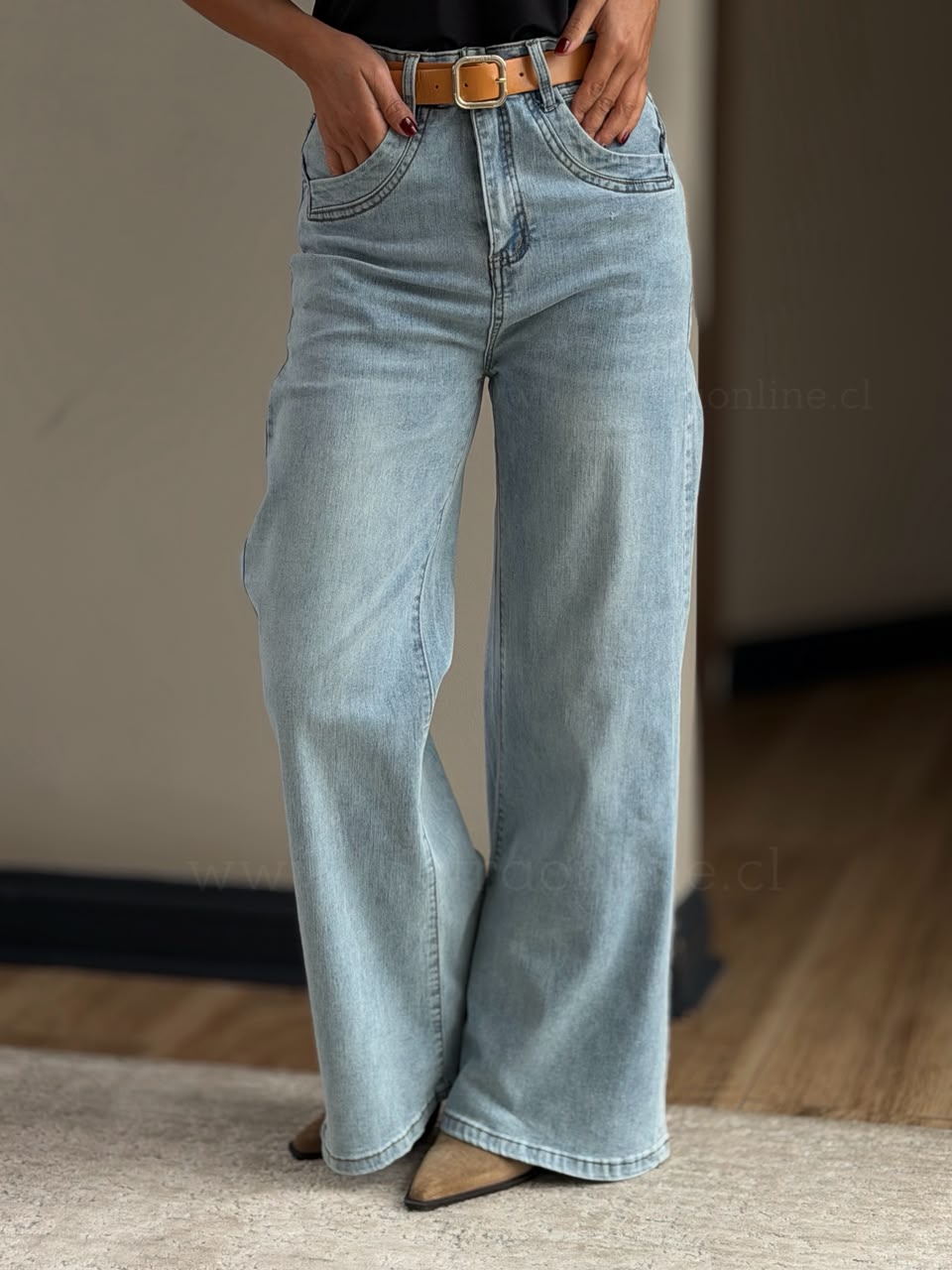 Jeans Recto Marbella celeste