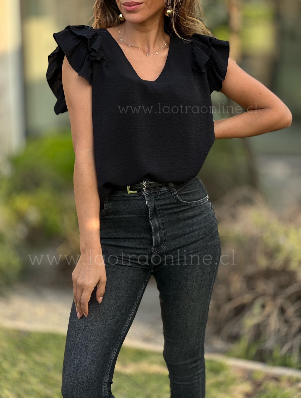 Polera Canadá negro