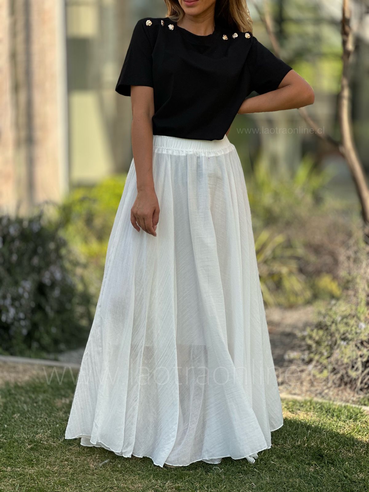 Falda Arizona blanco