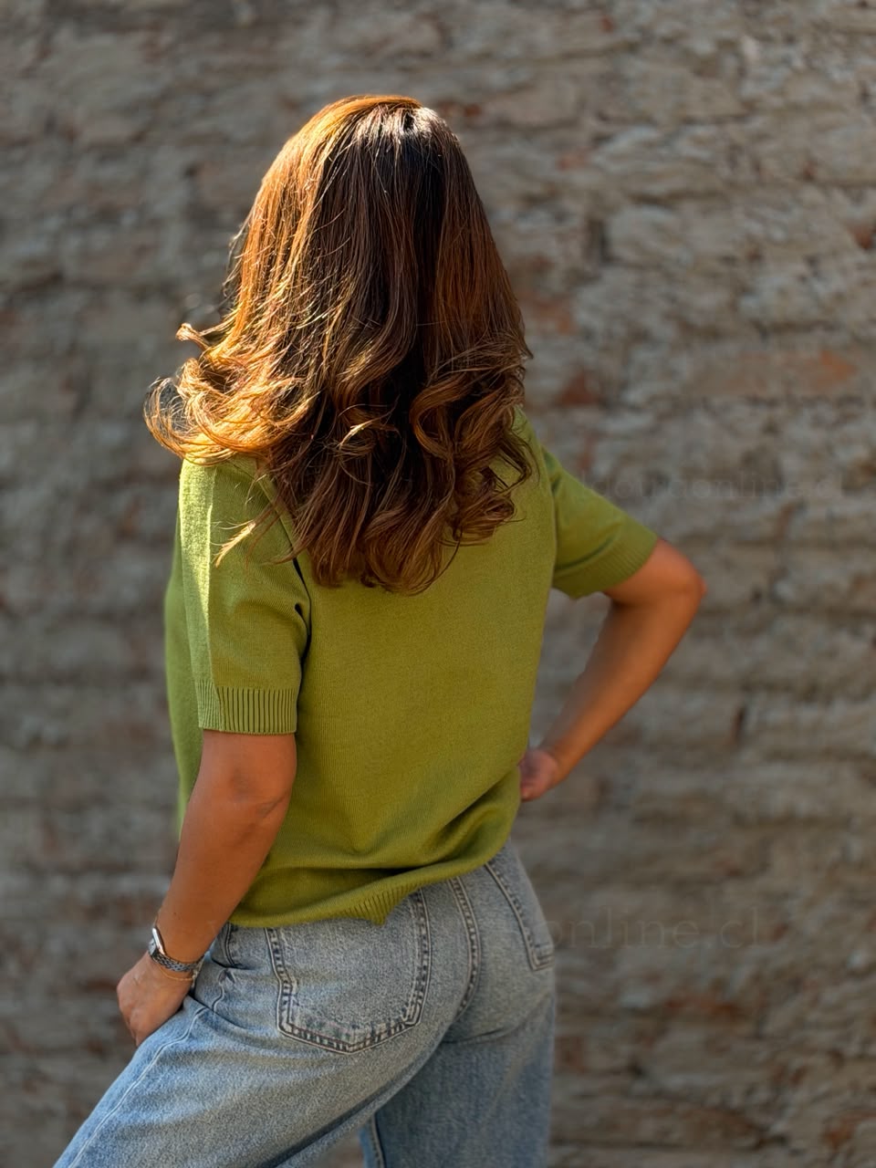 Polera Hilo Venecia verde