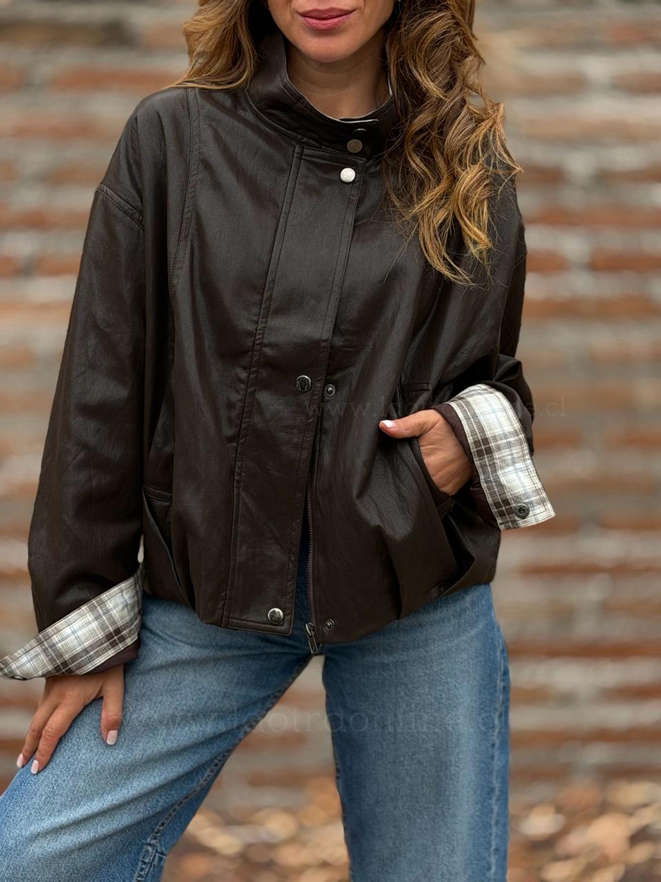 Chaqueta Harrington tendencia negro