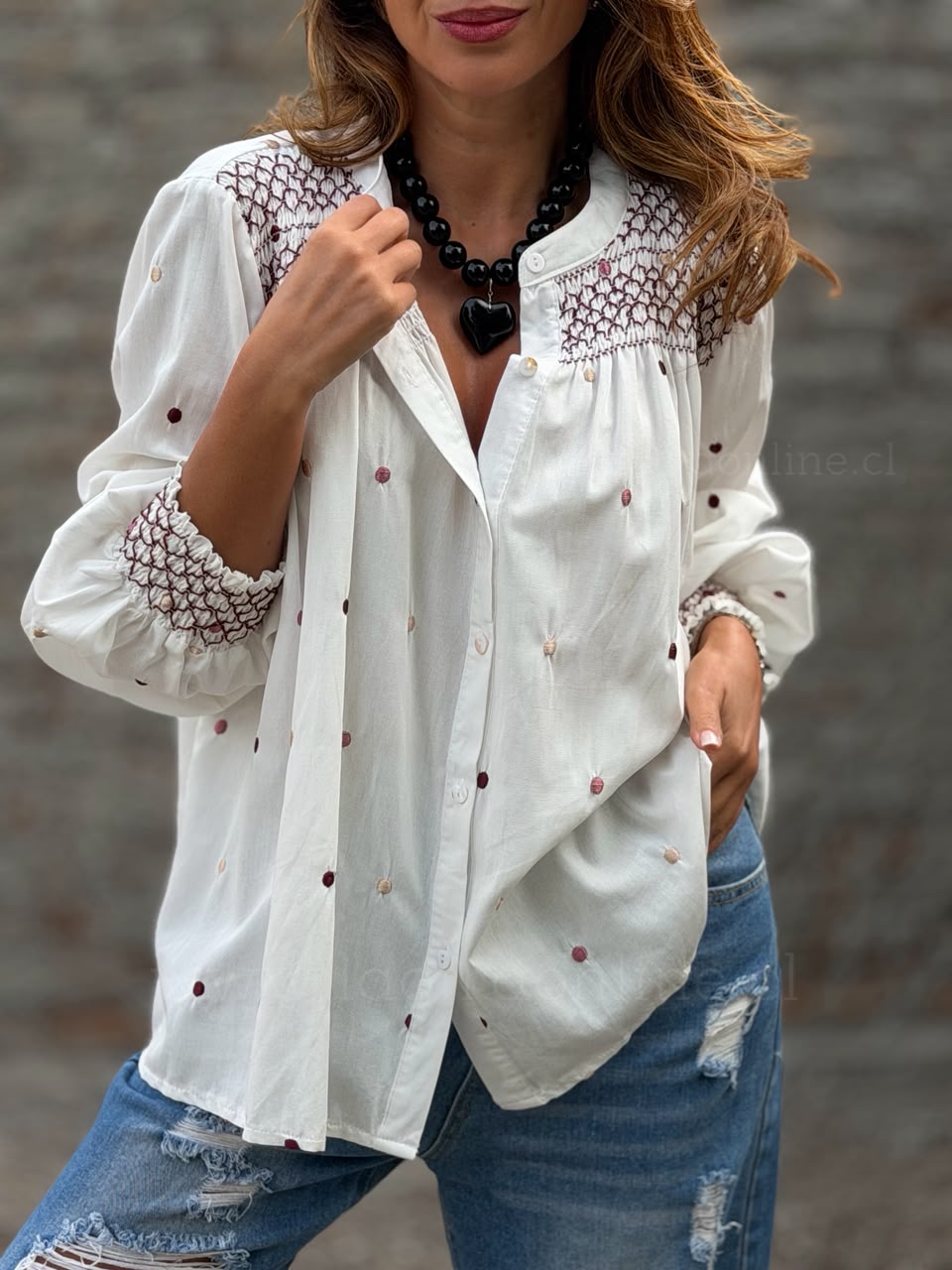 Blusa Eleanor blanca