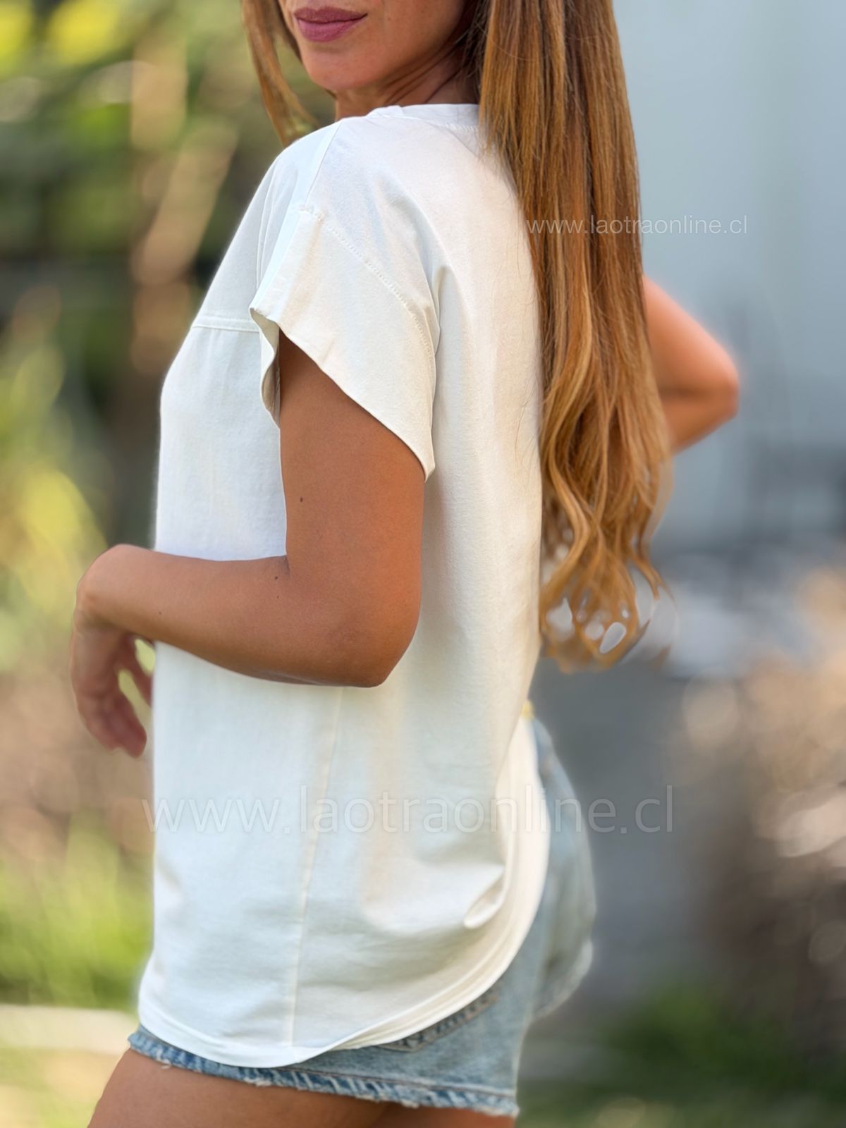 Polera Madrid blanco