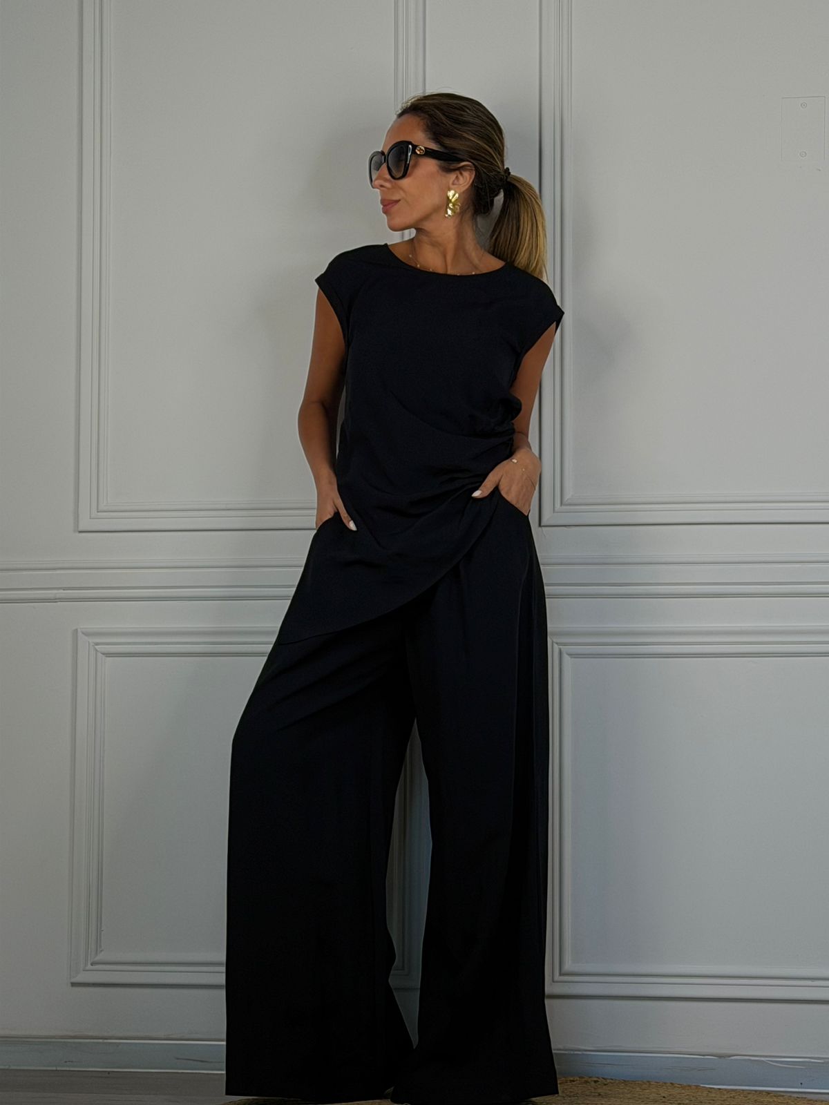 Pantalón Romana negro