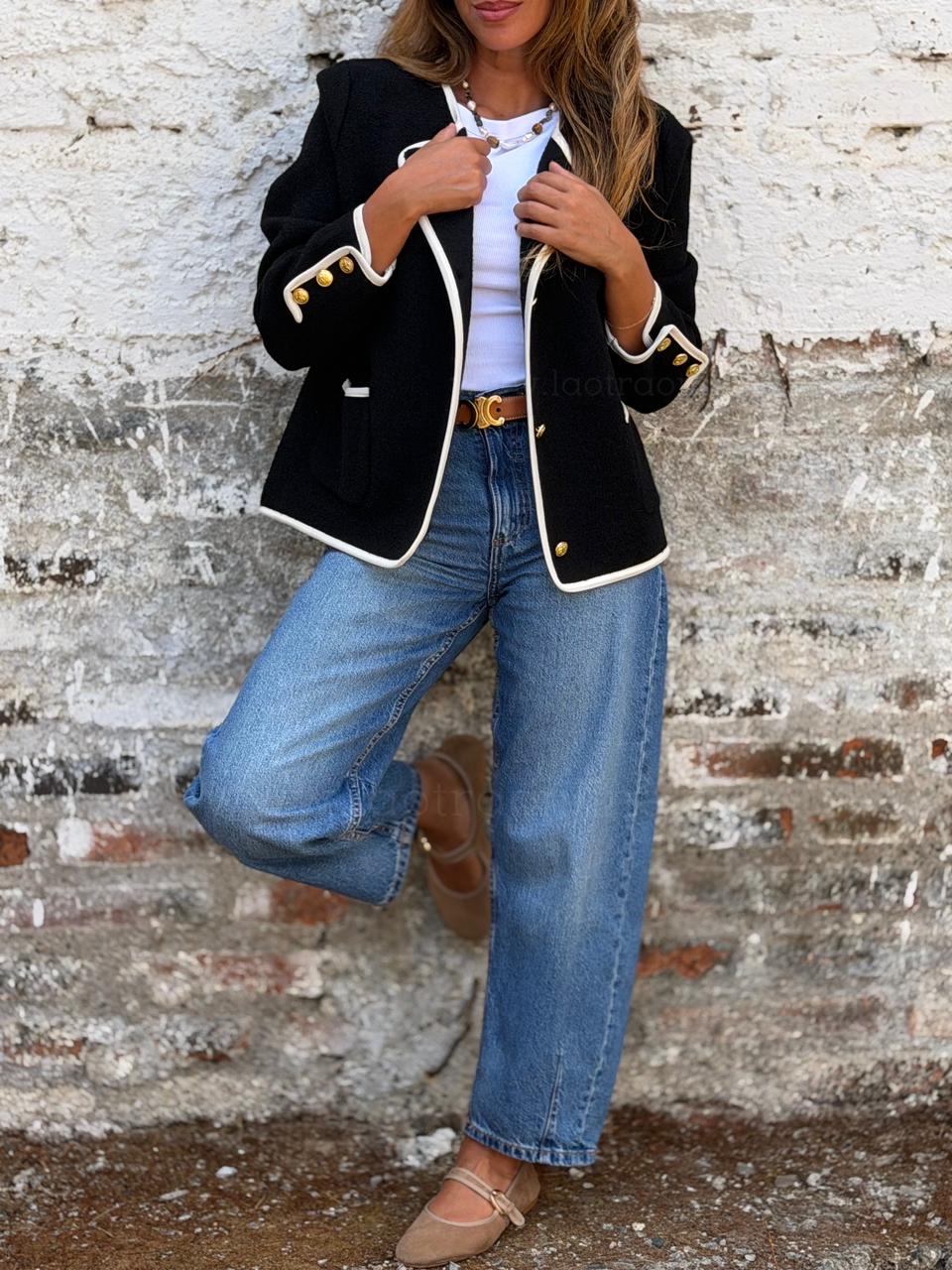 Abrigo Princesa negro