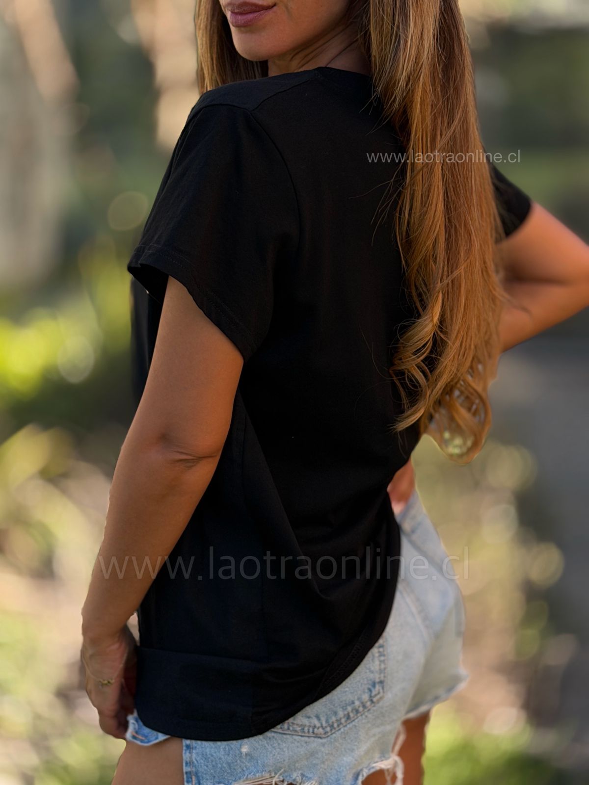 Polera Beautiful negro