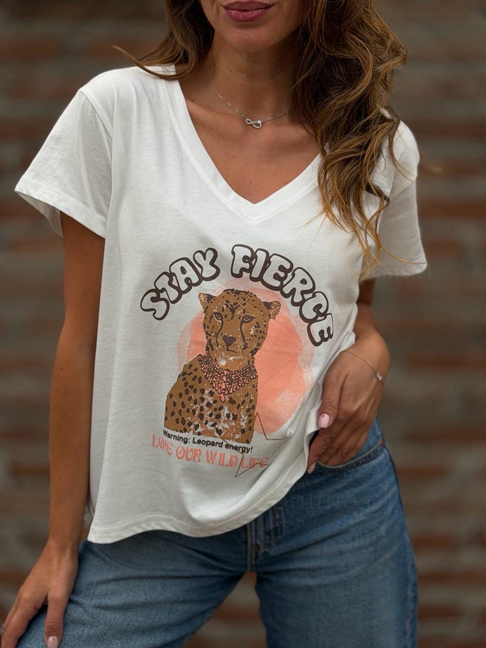 Polera Jaguar blanco