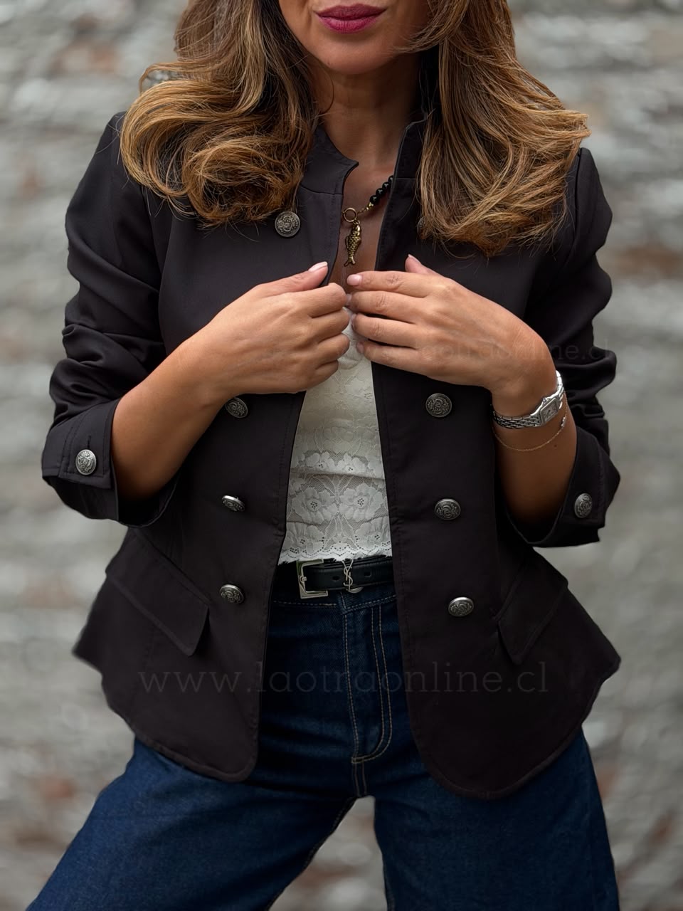 Blazer Napoleón negro