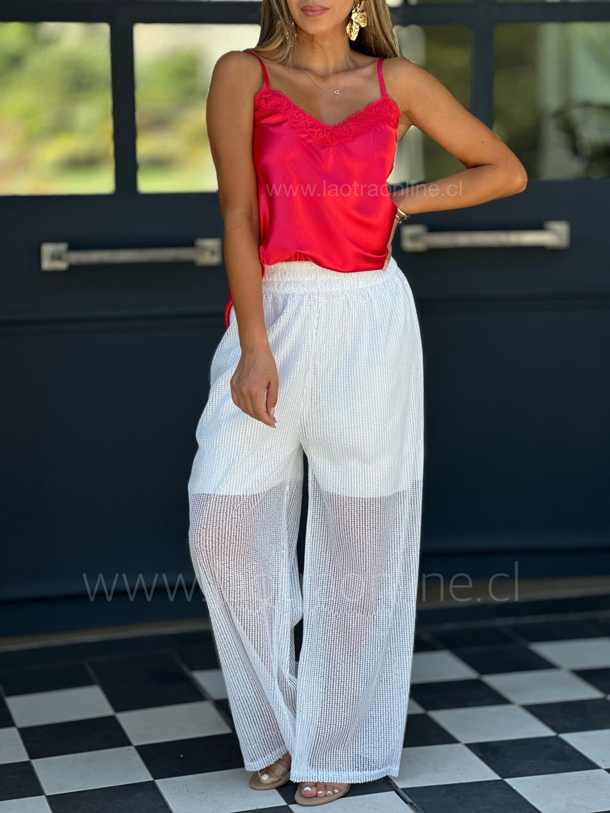 Pantalón Party blanco