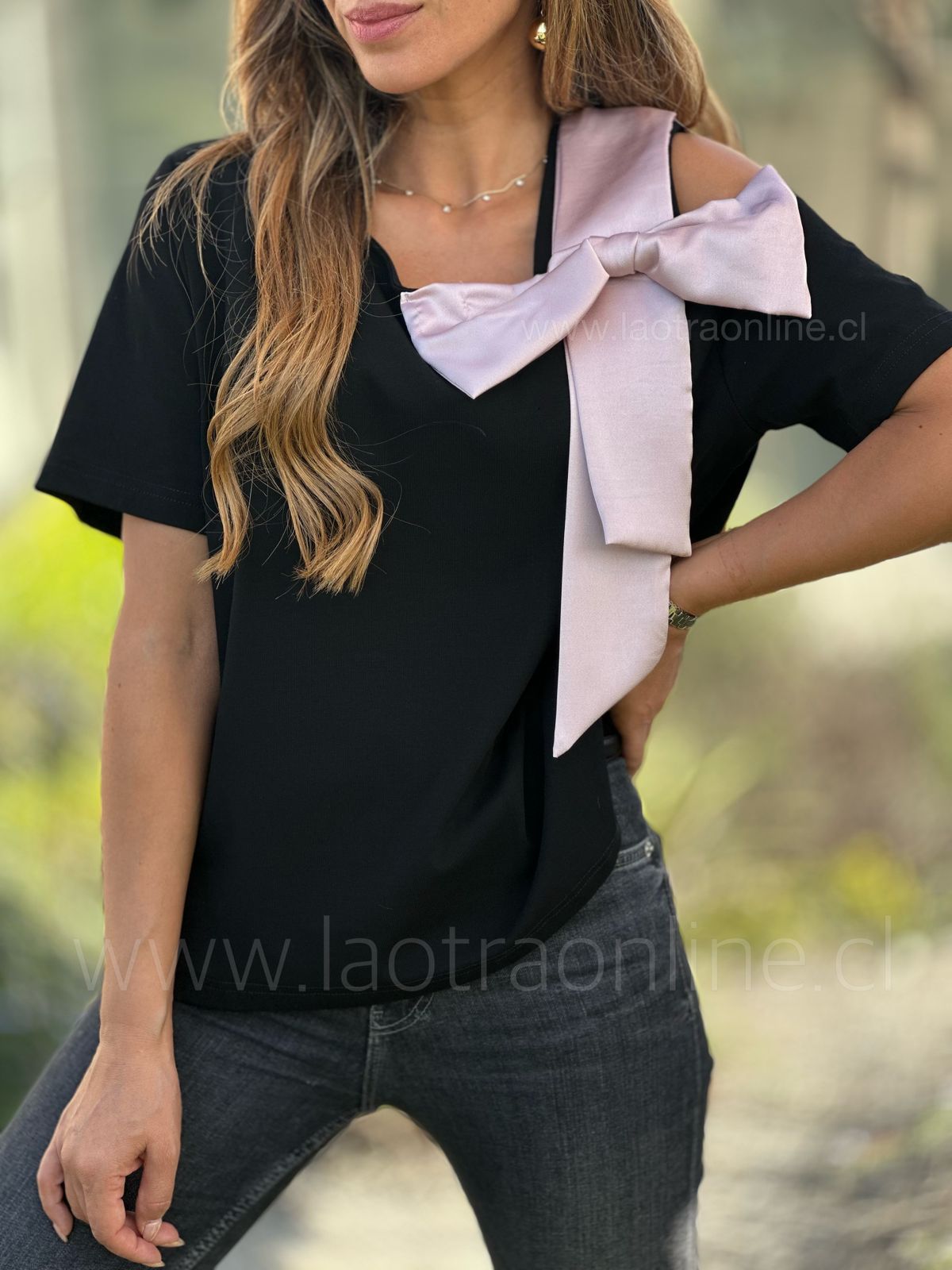 Blusa Rose negro