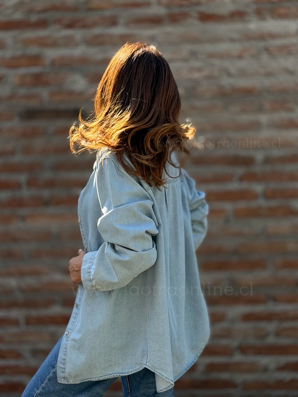 Blusa Cambridge celeste
