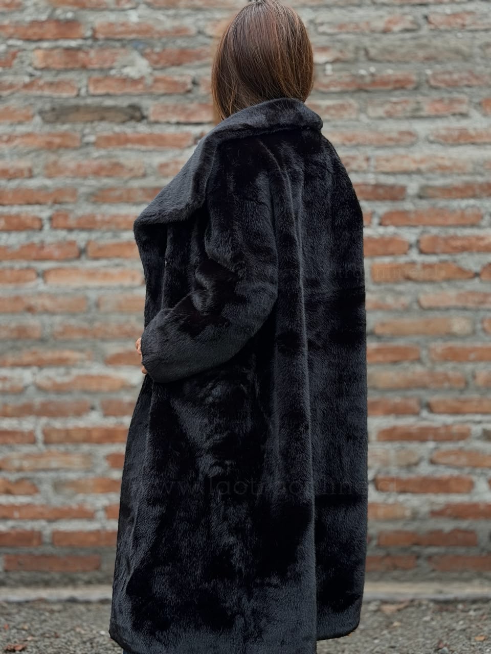 Abrigo Piel Deluxe negro