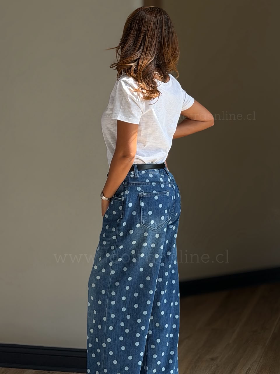 Jeans mezclilla Lunar azul