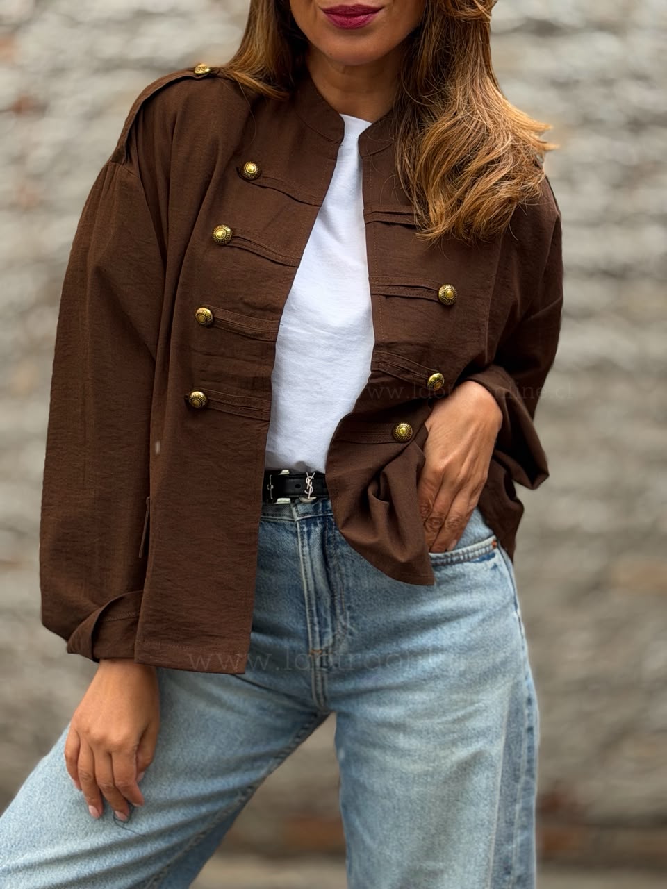 Chaqueta New Napoleon II marrón