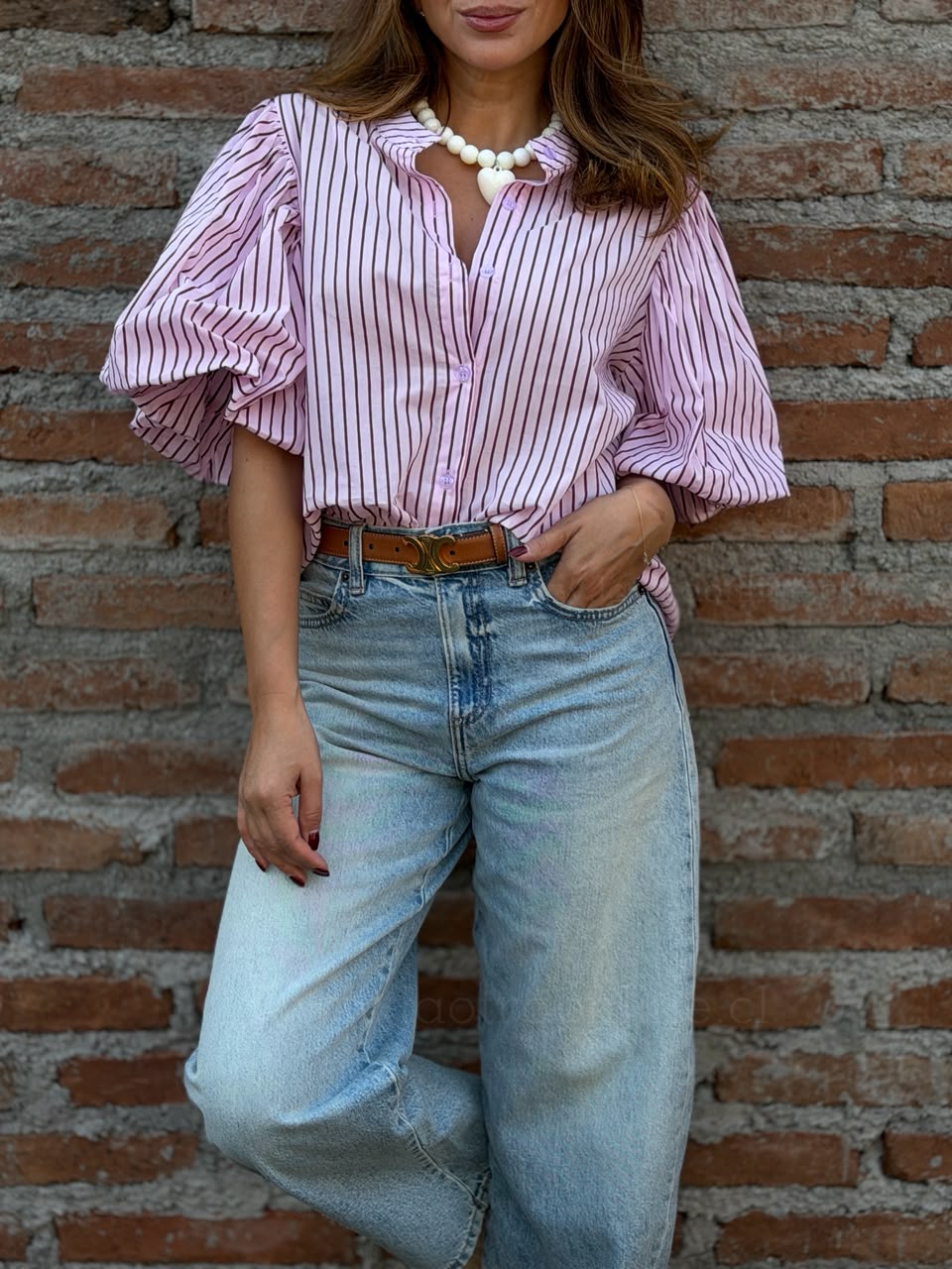 Blusa manga Impacto rosa