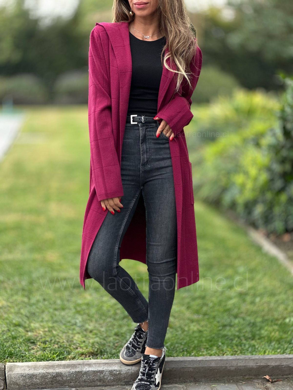 Cárdigan Castelli cherry