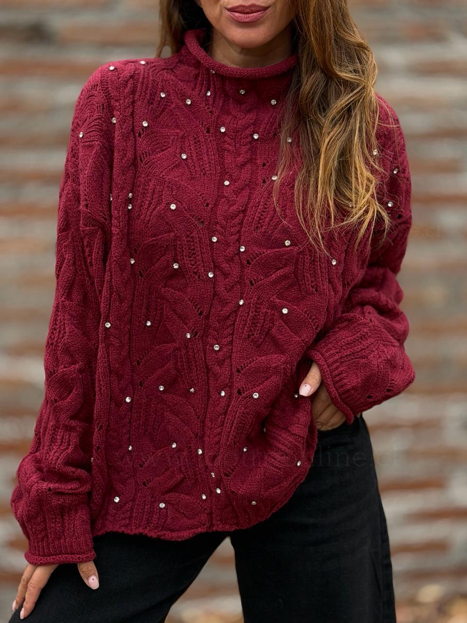 Sweater Belleza cherry