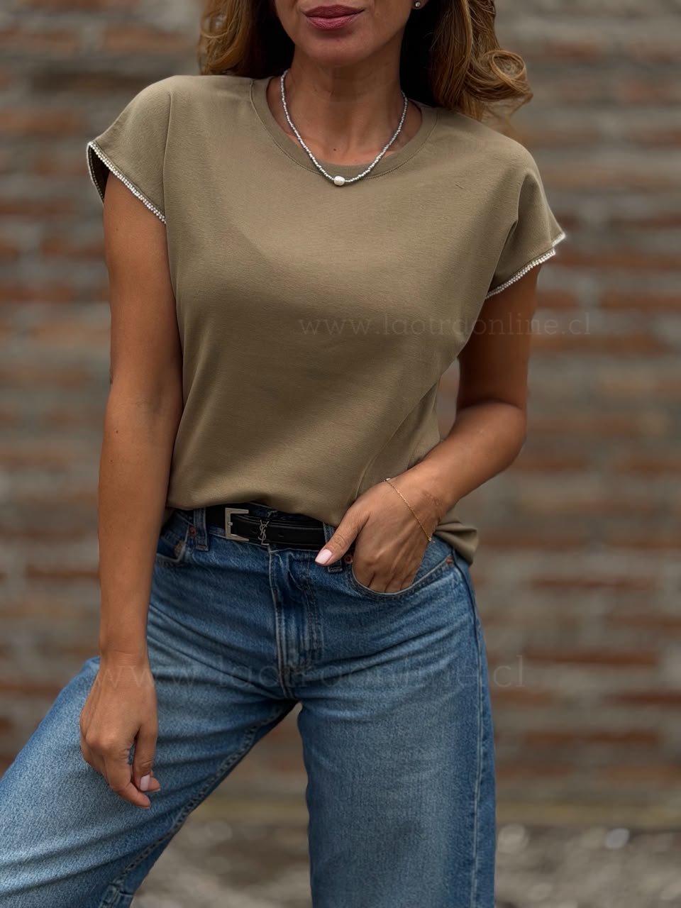 Polera Baires olivo