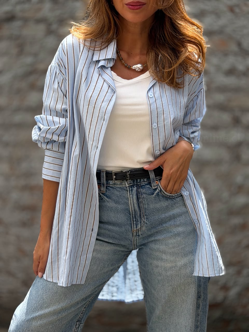 Blusa Berlin celeste