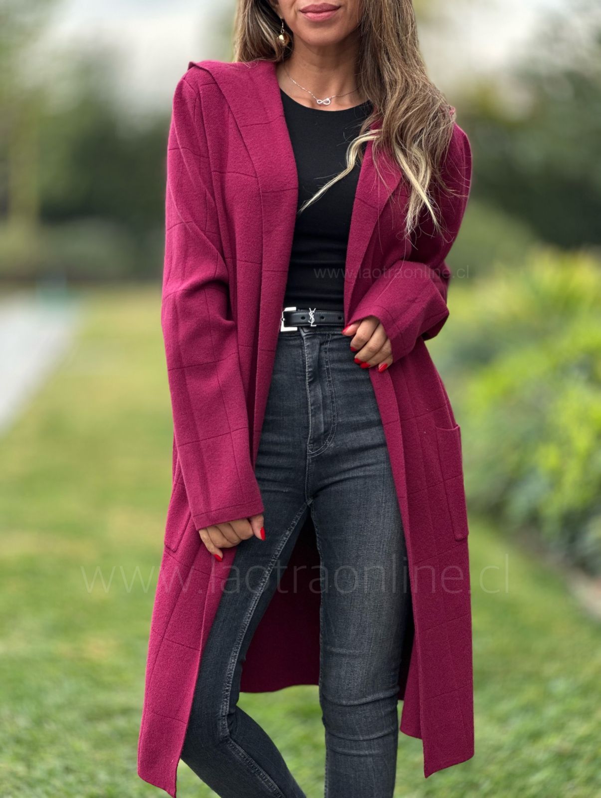 Cárdigan Castelli cherry
