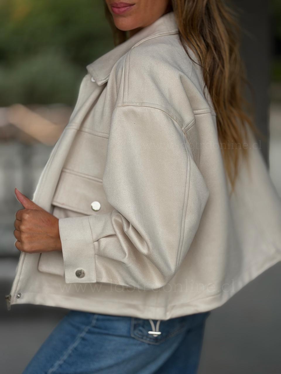 Chaqueta London crema